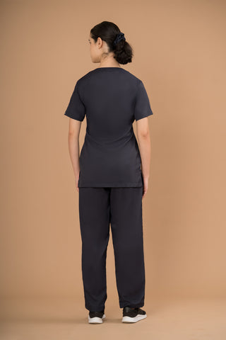 Midnight Blue  Scrub Set- Crème Comfort