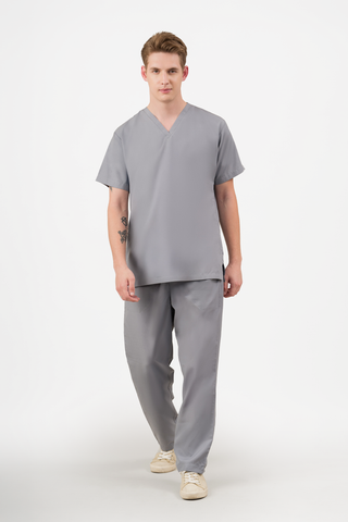 Steel blue Scrub Set- Crème Comfort