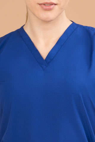 Royal Blue Scrub Top- Basic Luxury