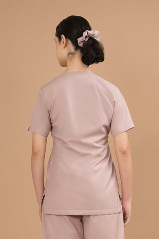 Pale Blush Scrub Top - Crème Comfort