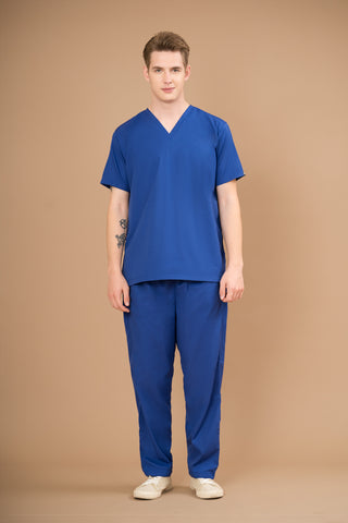 Royal Blue Scrub Set - Basic Luxury