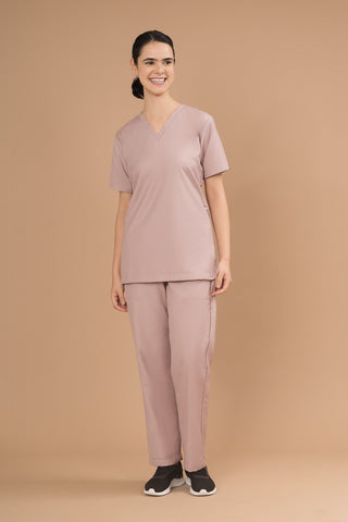 Pale Blush Scrub Set- Elite Elegance