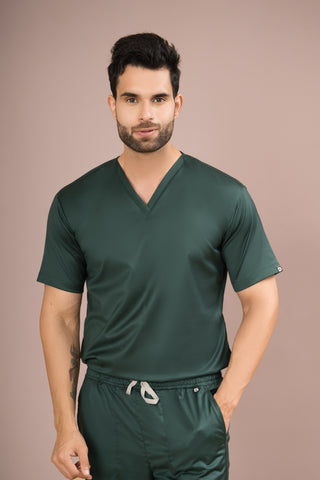 Forest Green Scrub Set- Crème Comfort