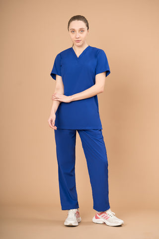 Royal Blue Scrub Set - Basic Luxury