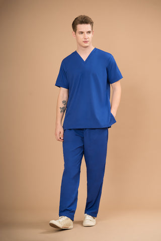 Royal Blue Scrub Set - Basic Luxury
