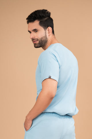 Baby Blue Scrub Top - Crème Comfort