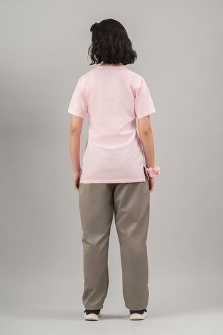 Pastel Pink Scrub Set-Crème Comfort