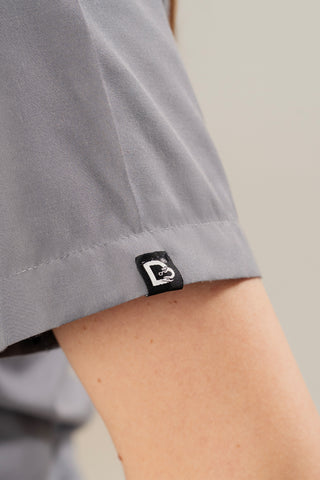 Grey Owl Scrub Top - Butter Bliss