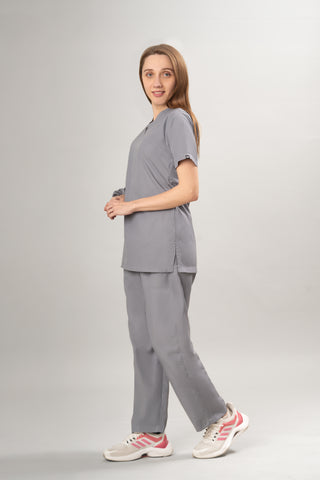 Grey Owl  Scrub Set - Butter Bliss
