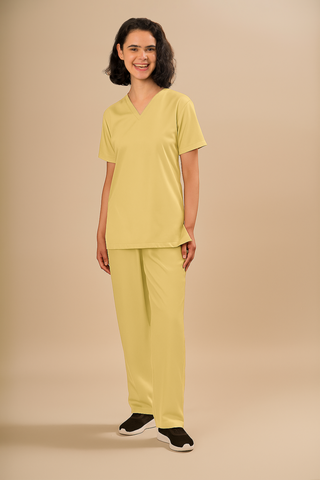 Vanilla Scrub Set-Stretch Comfort