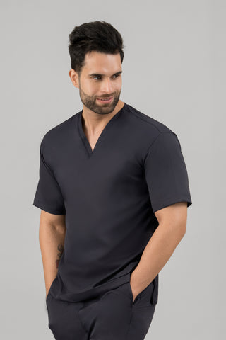 Midnight Blue  Scrub Top- Crème Comfort
