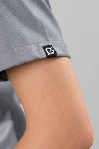 Steel Blue Scrub Top- Crème Comfort