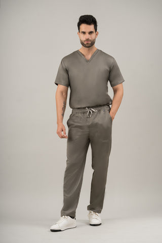 Spanish Grey  Scrub Set - Butter Bliss