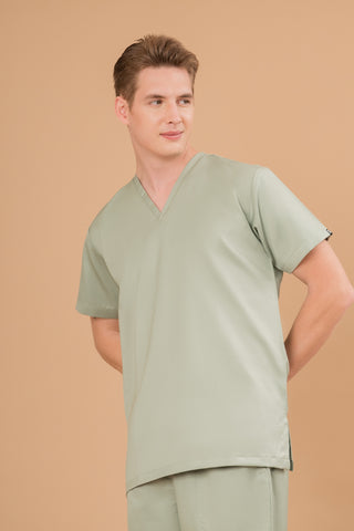 Pistachio Green  Scrub Top- Butter Bliss